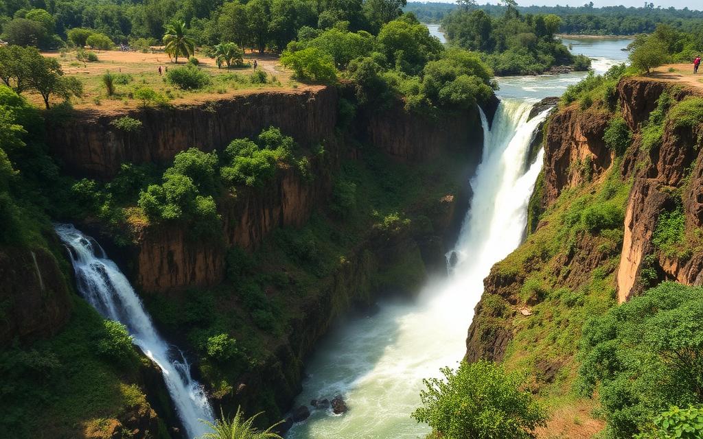 Murchison Falls waterfall on the River Nile